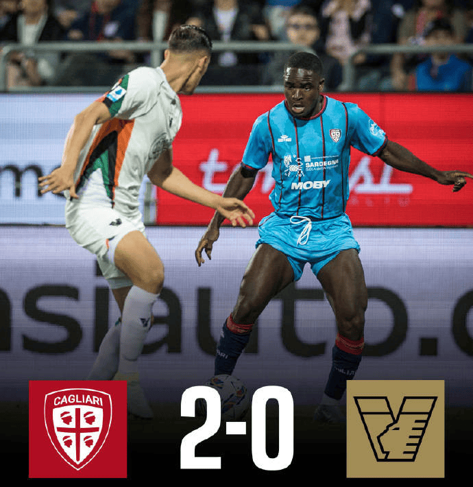 卡利亚里客场一球小胜,保持不败纪录 卡利亚里客场一球小胜,保持不败纪录