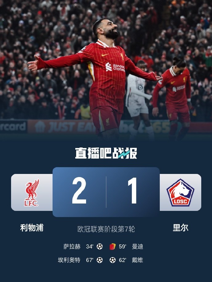 利物浦再次晋级,欧冠夺冠梦想渐行渐近 利物浦再次晋级,欧冠夺冠梦想渐行渐近